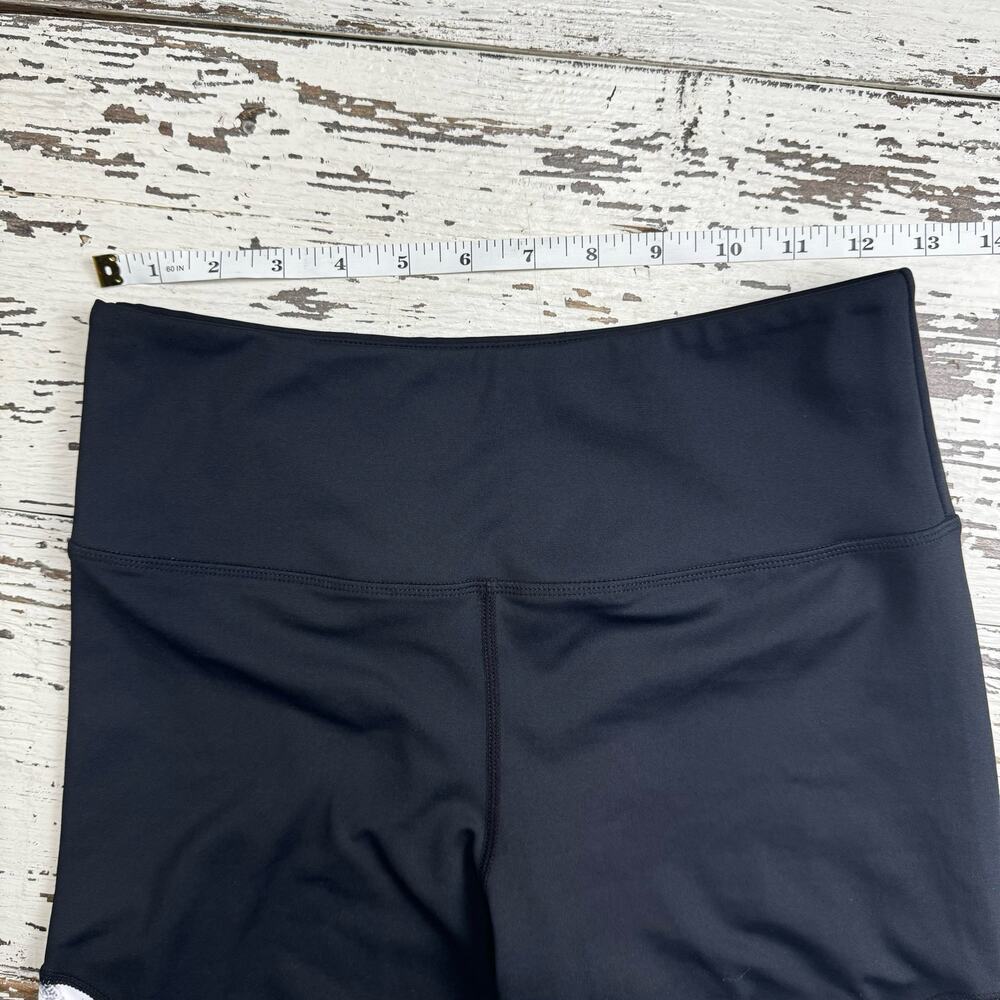 Zyia Active Black and Marble Color Block Leggings Athletic Pants Size Medium - Picture 4 of 9